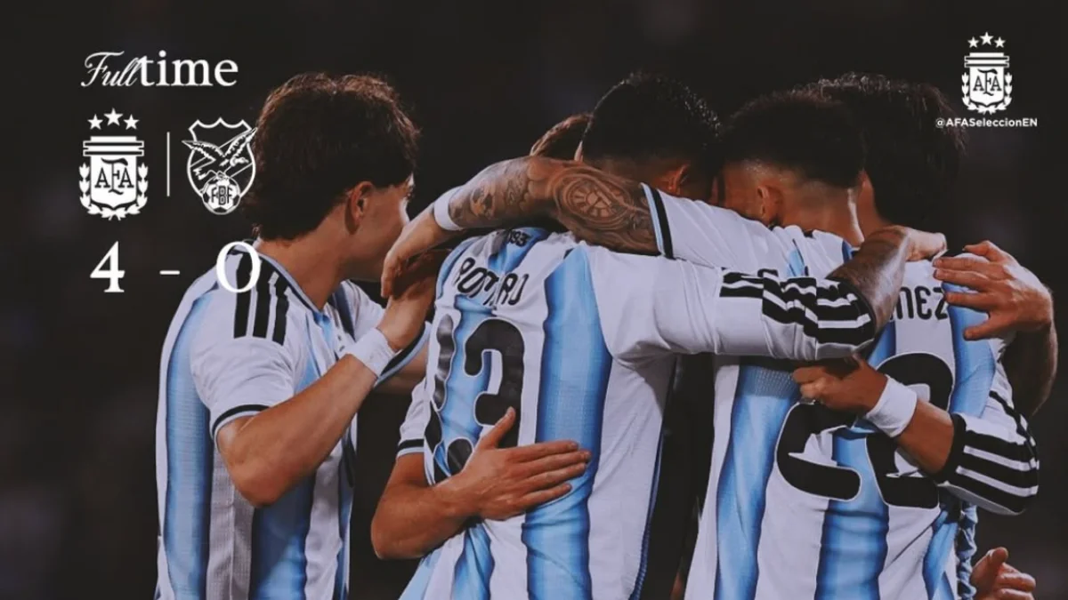 Puntaje final, Argentina - Bolivia