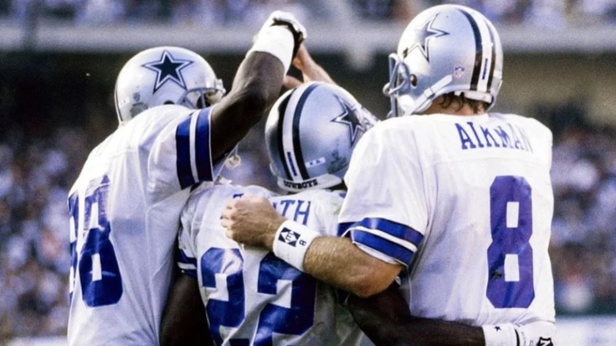 ​Michael Irvin, ​Emmitt Smith y ​Troy Aikman (via: @troyaikman)
